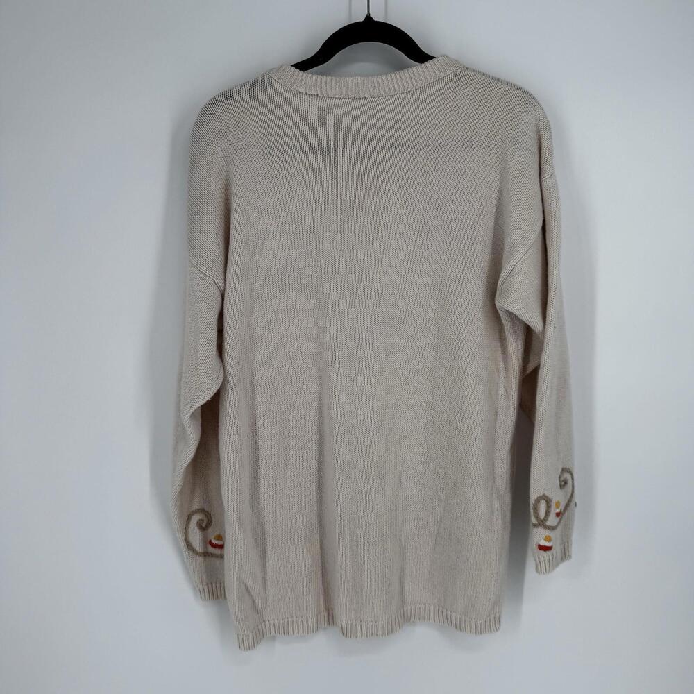 Whimsical Pumpkin Embroidered Sweater - Picture 4 of 4